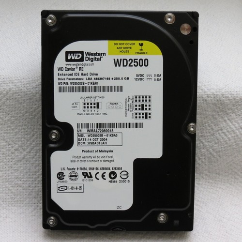 Western Digital Caviar RE WD2500SB-01KBA0 250Gb IDE / PATA 3.5" 7200rpm new - Picture 1 of 12