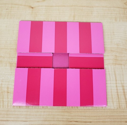 Victoria's Secret Pink Red Stripe Medium Paper Gift Box 7x7x3 - A - Picture 3 of 7