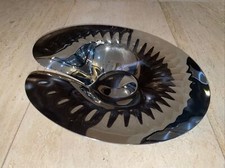 Georg Jensen design Stainless Steel sloped wavy polished Tray 12.25”x11.75”x3”