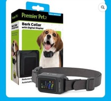Premier Pet Bark Collar with Digital Display Reduces barking quickly  safely