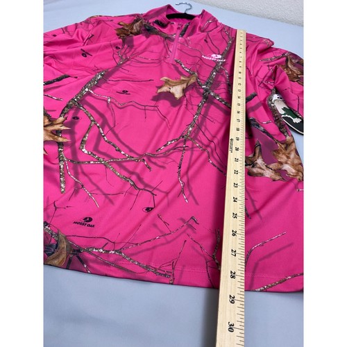 NUEVO Cuello Cadete Roble Mossy Mujer 1/4 Cremallera Manga Larga Talla 2XL Peso Ligero Camuflaje - Imagen 7 de 15