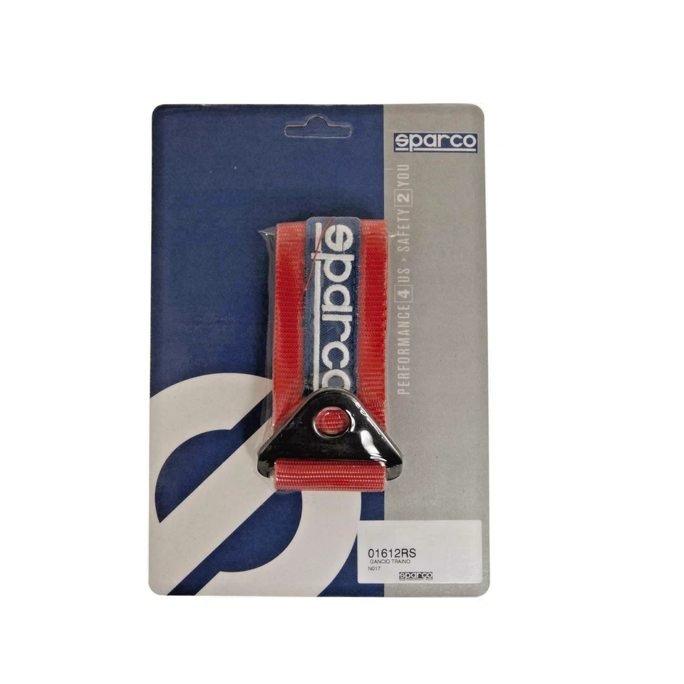 Sparco Tow Straps Pair Red Polyester 6600 lbs 0.791 ft Length 2" Width 01637RS - Image 3 of 4