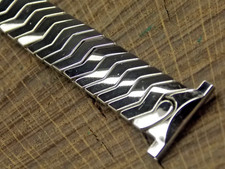 JB Champion USA 19mm Stainless Steel Expansion Vintage Watch Band NOS Unused