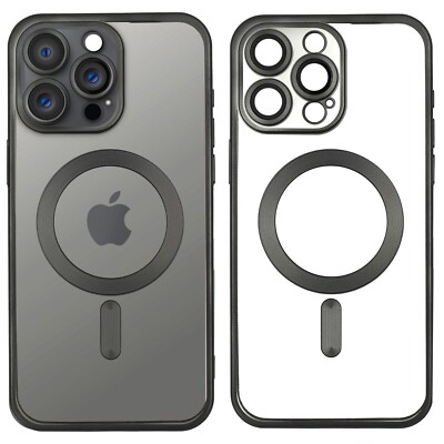 MagSafe Hülle Titan für iPhone 15 16 17 Pro Max Kameraschutz Handyhülle Case