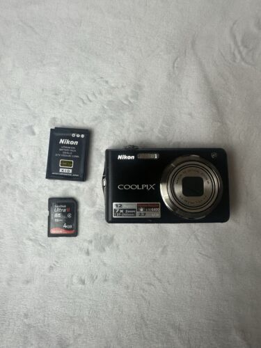 Nikon COOLPIX S630 Digital Camera - 12.0MP / 7x - Tested - Incl 4gb Sd & Btry