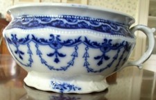 Flow Blue Chamber Pot Festoon Grindley Flow Blue Chamber Pot Festoon Grindley