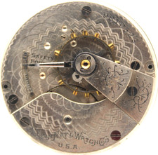 1903 ELGIN POCKET WATCH MOVEMENT 9810523 GRADE 208 18s 7j PT2