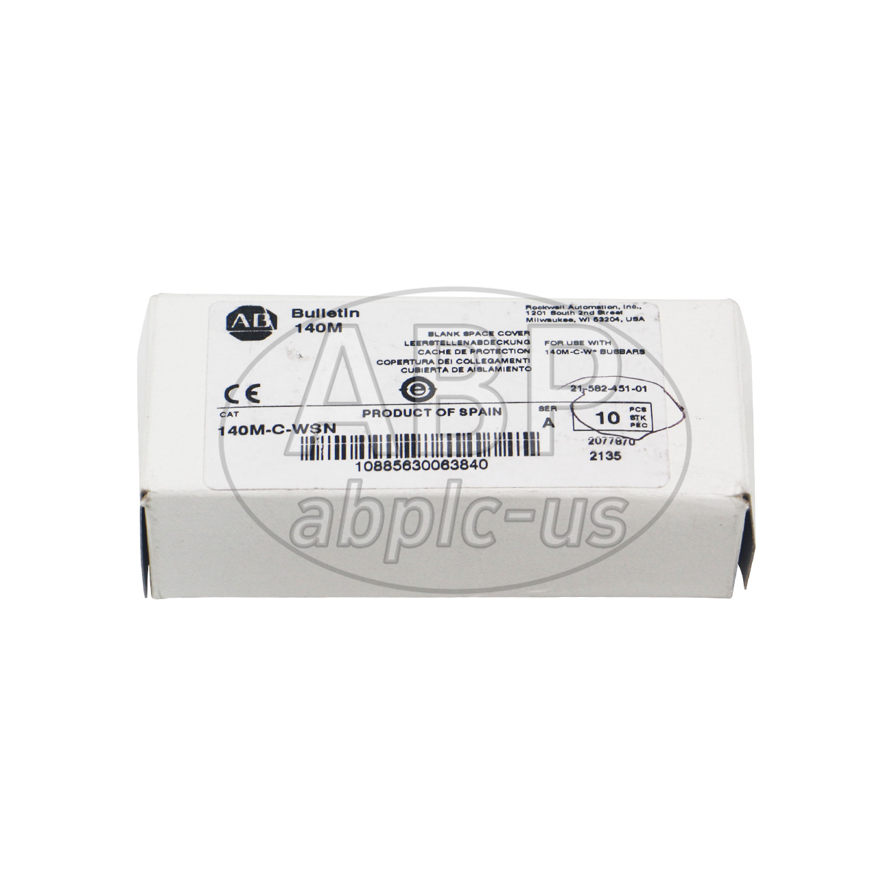 New Allen Bradley 140M-C-WSN Compact Bus Bar Terminal Cover