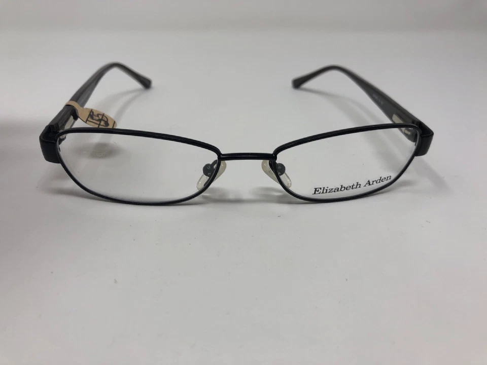 Elizabeth Arden EA1055-1 52-17-130 negro plata bisagra flexible borde completo EE29 Foto 3 de 4