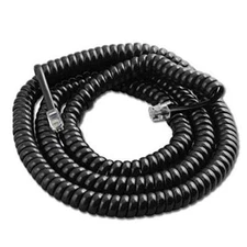 Trisonic 25ft Modular Coil Cord (Black)