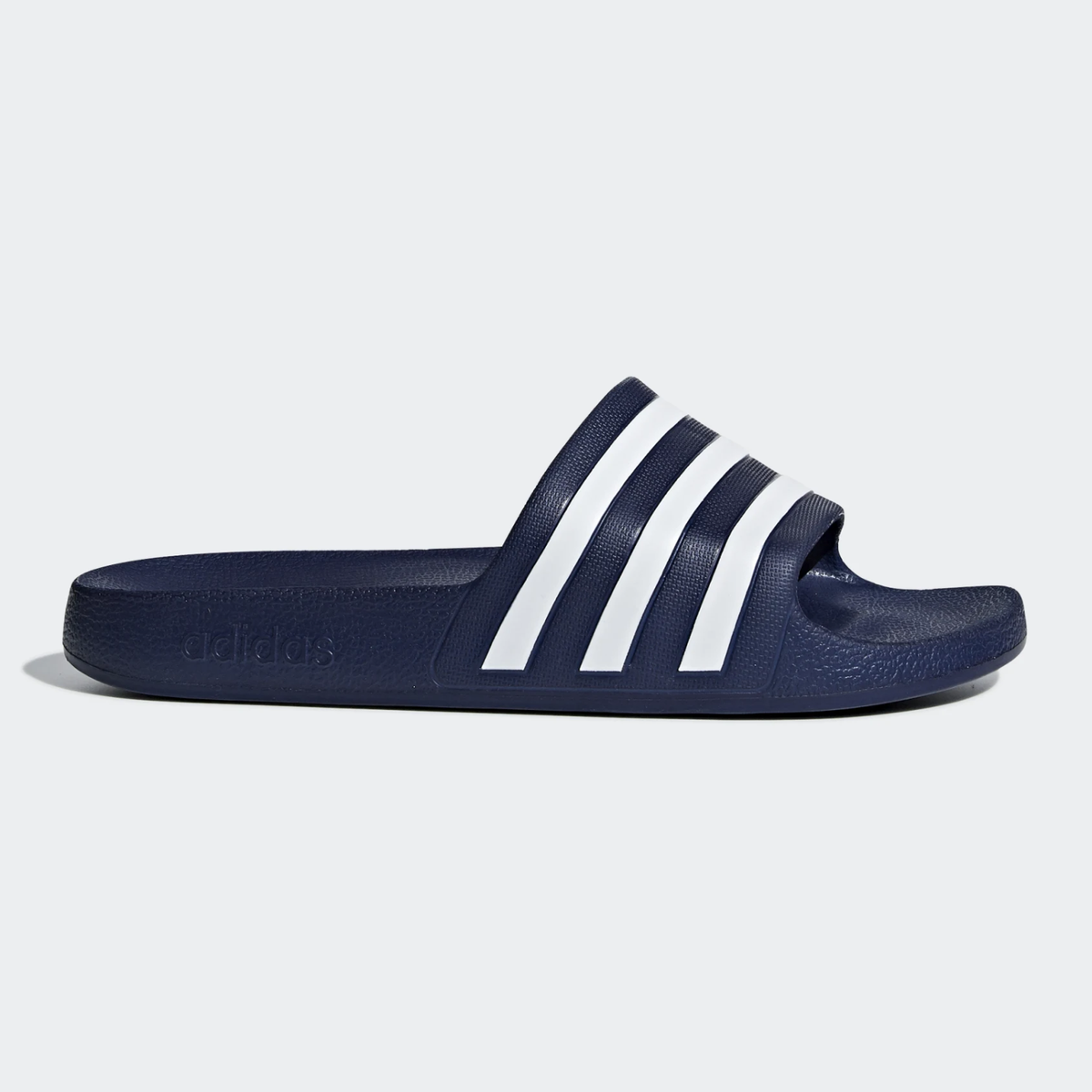 Adidas Adilette Dark Blue and White Post-Swim Cloudfoam Aqua