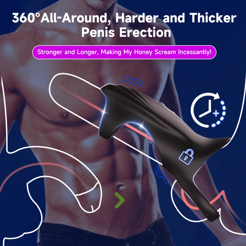 Penisring Cockring Penissleeve Stimulator Vibrator SexSpielzeug für Männer Paare - Bild 3 von 10