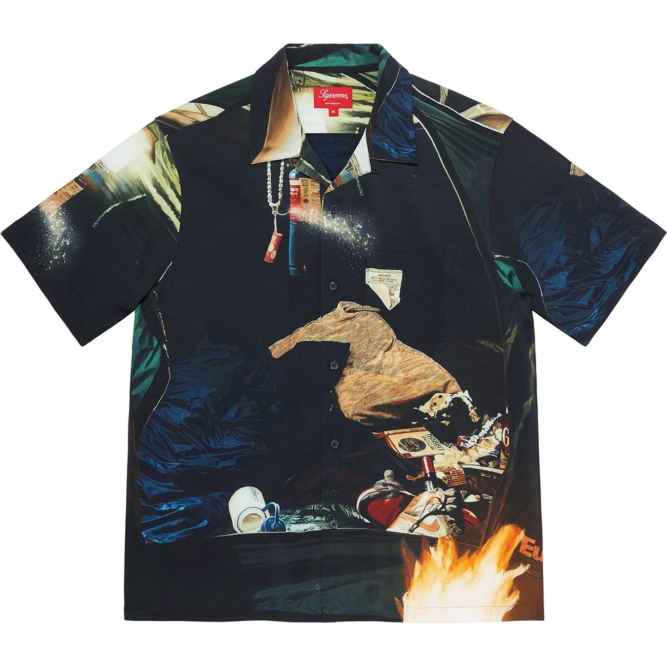Chemise Supreme Firecracker Rayon S/S SS21 SMALL
