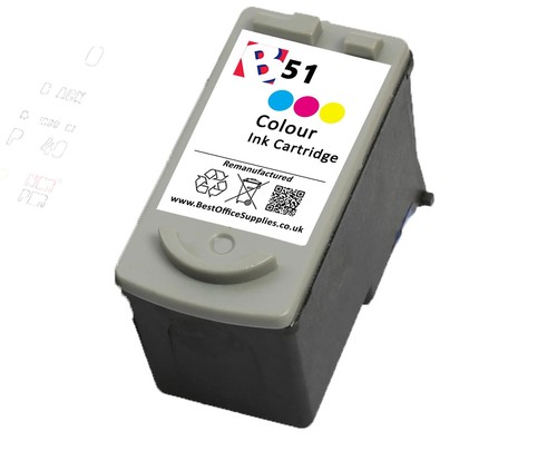 Refilled CL 51 Colour Ink fits Canon Pixma MP460 Printer series - Picture 3 of 5