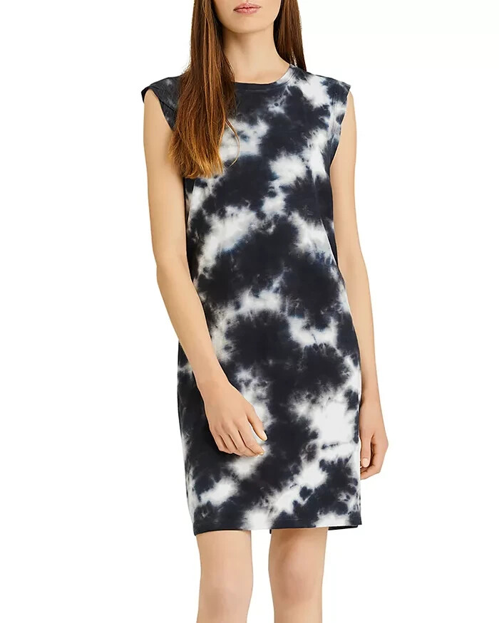 black tie dye t shirt dress Black and Purple Reverse Dyed T-shirt Dress