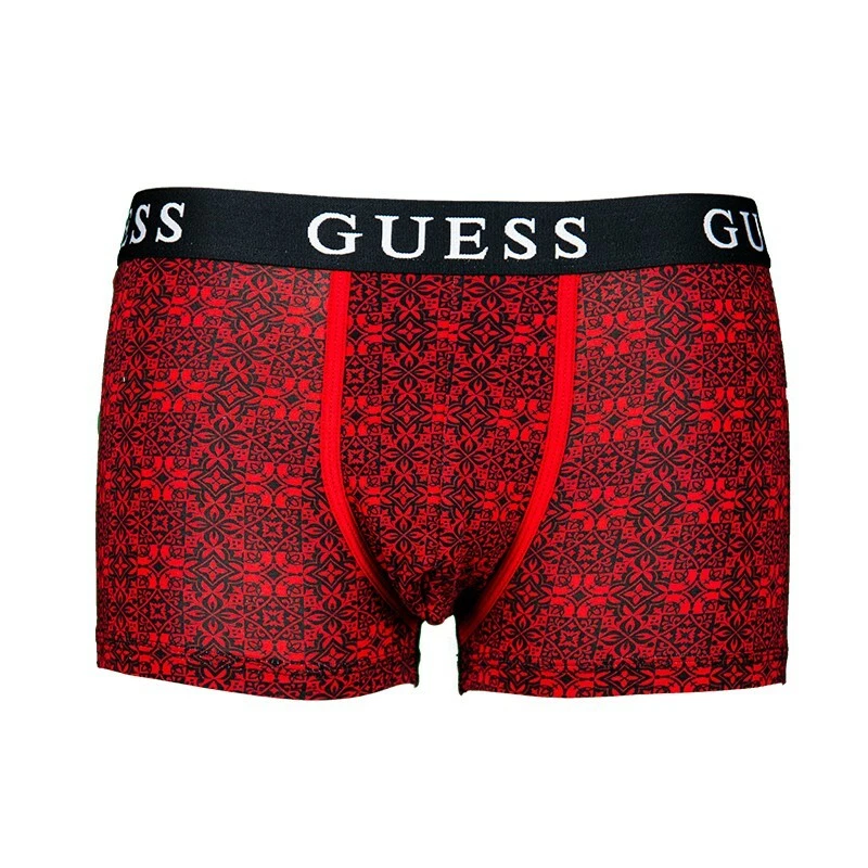 Guess Cale on Homme Gar on En Coton De Couleur Rouge A Motif avec