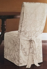 Classic Home Beige Dining Room Chair Slipcover NIP
