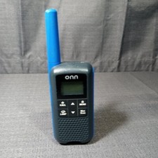 ONN Walkie Talkie up to 16 Mile Range - Blue with Black Face - 6 Button