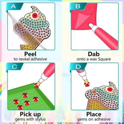 19Pcs Butterfly Diamond Painting Sticker Dancing Butterfly for All Ages - Imagen 12 de 12