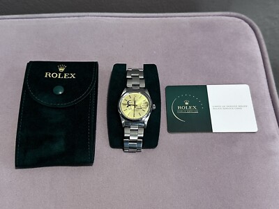 König Hussein Von Jordanien, Rolex Oyster Perpetual Date 1990 / Rare Gold Dial.