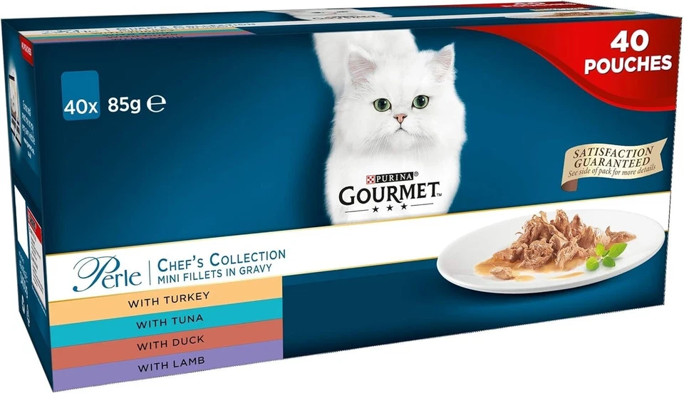 GOURMET Perle Chef's Collection in Soße Katzen-Nassfutter 40x85g