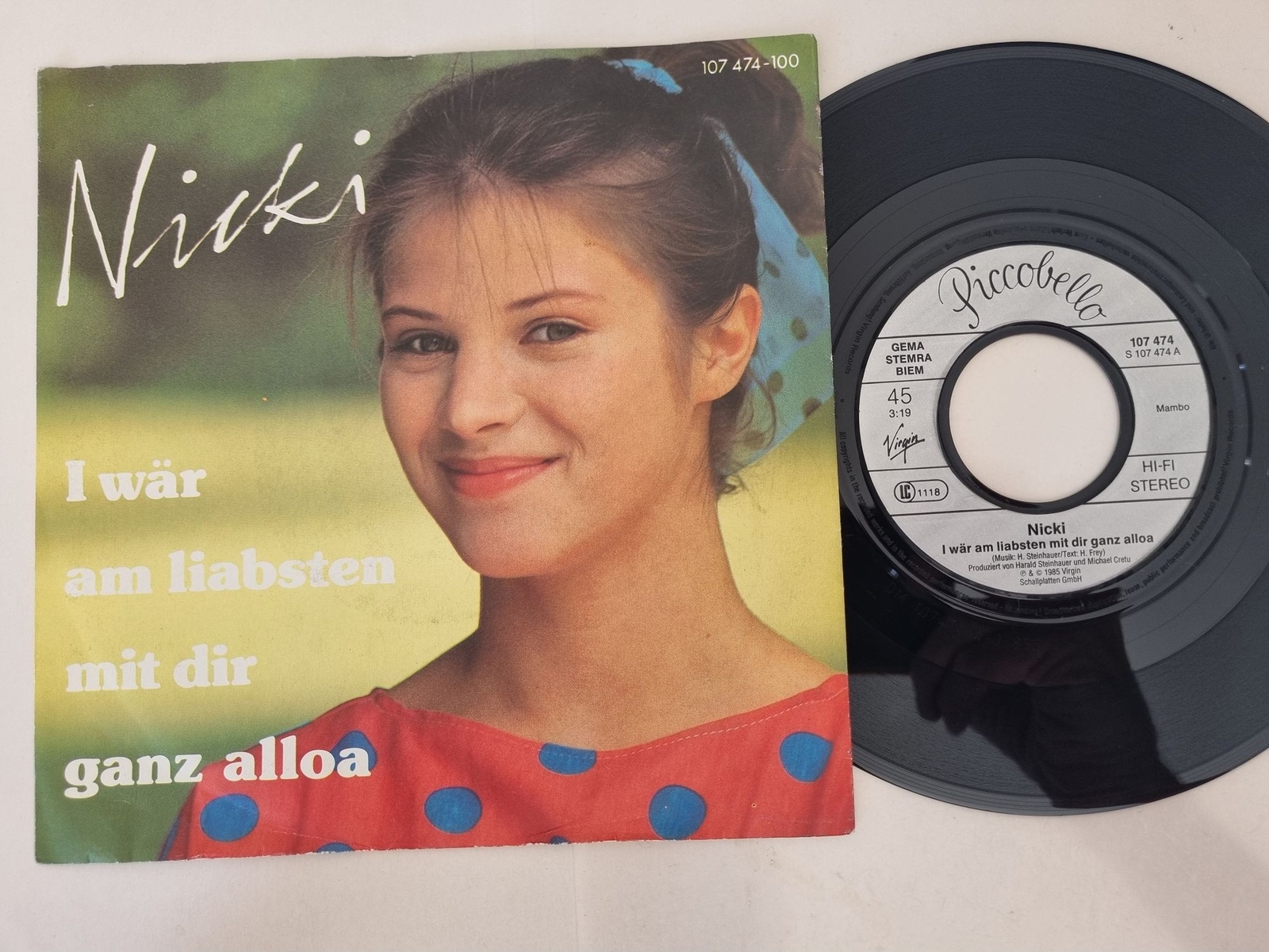 Nicki - I wär am liabsten mit dir ganz alloa 7'' Vinyl Germany