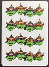 TMNT Teenage Mutant Ninja Turtles VTG Single Swap Wide Playing Card 2 Spades