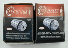 Lot of 2 16mm ER25 PRECISION COLLET - .0002" T.I.R Techniks 04225-16