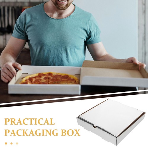 10pcs Takeout Pizza Boxes Bakery Pizza Wrapping Boxes Pizza Take Out Containers - Picture 4 of 12