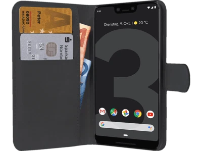 PEDEA Book Flip Cover Google Pixel 3 Handy Hülle Tasche Lederoptik Schwarz - Bild 1 von 4