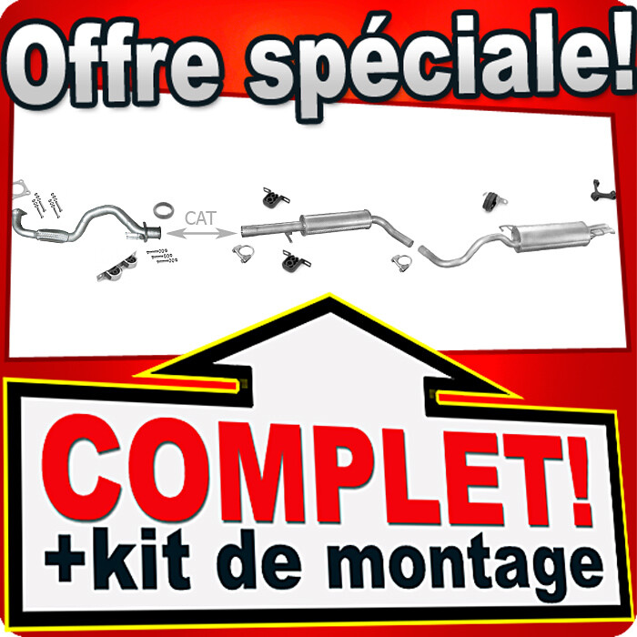Echappement VW Golf 4 Break 1.6 anti-corrosion en acier traite