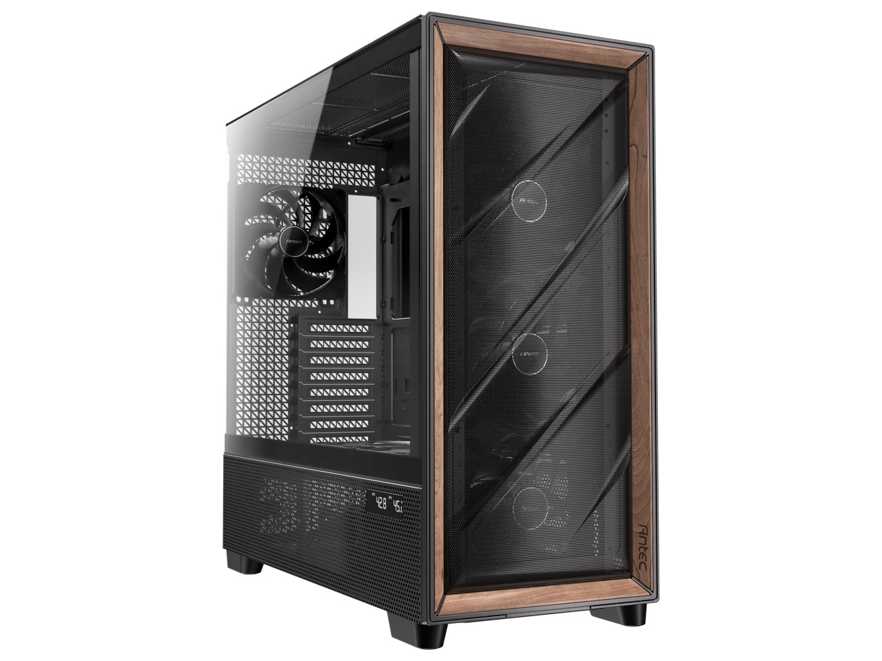 Antec Flux Pro в комплекте 6 ШИМ-вентиляторов передняя панель с высоким потоком воздуха из орехового дерева