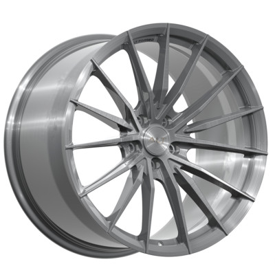 20'' 21'' ALT-8 Mono Block Forged Brushed Titanium Wheels Corvette C8 Z06 E-Ray
