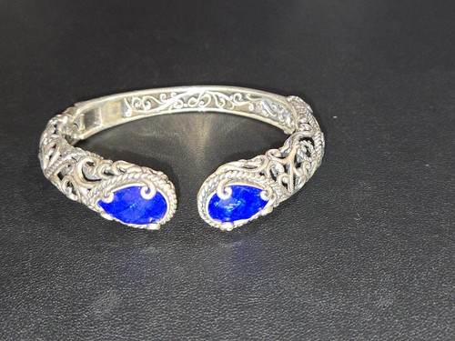 Carolyn Pollack Beautiful Blue Stone bracelet Size 5.5-6