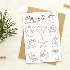 Christmas Temporary Tattoos ver.1 Xmas santa Tattoos Fake Tattoos Mix Style