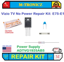 REPAIR KIT For Vizio  No Power   E75-E1 Power Supply ADTVG1925AB5