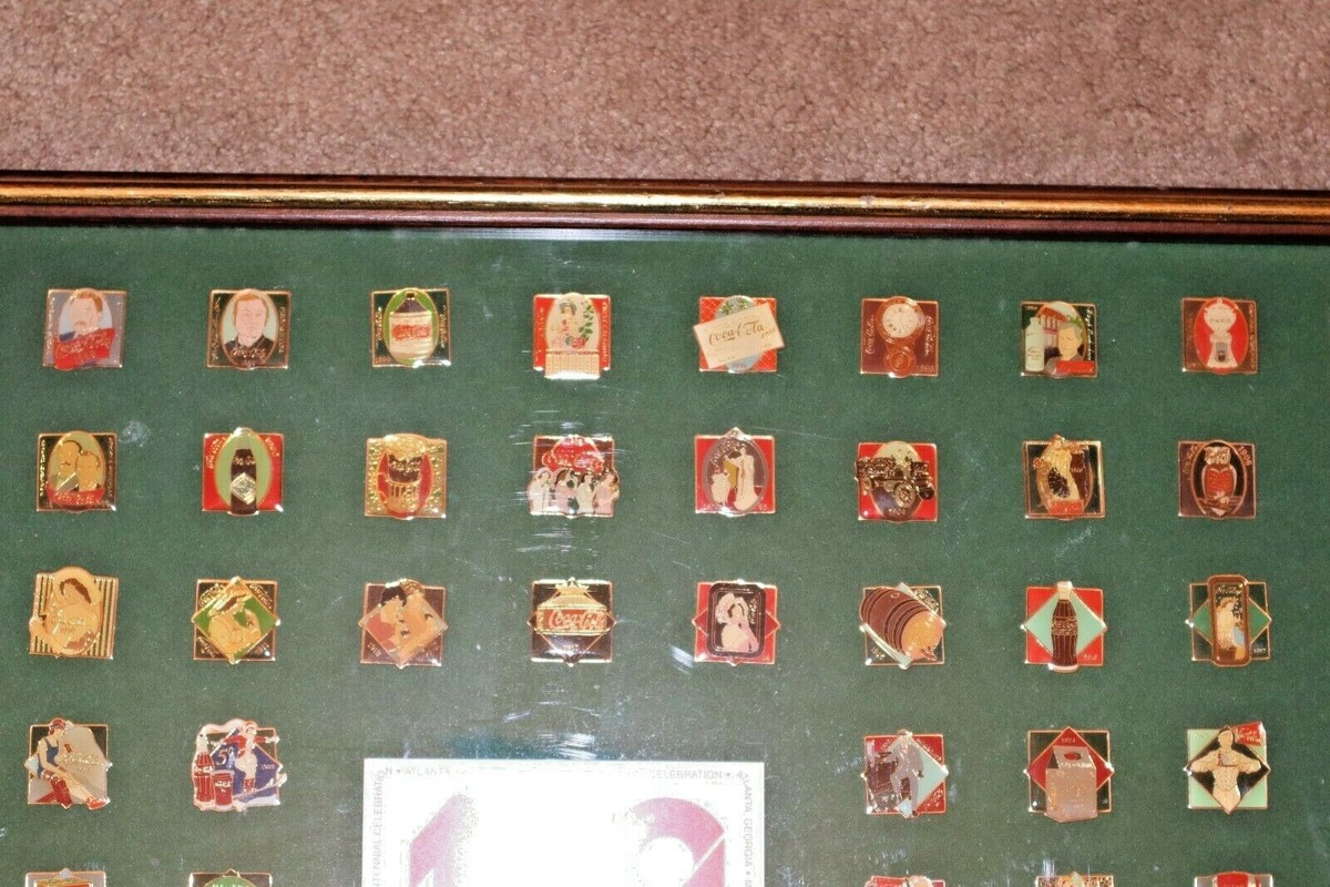 ◆レア　Coca-Cola◆ ピンバッジ Vintage Framed Coca-Cola 100th Anniversary 101 Pin Badges