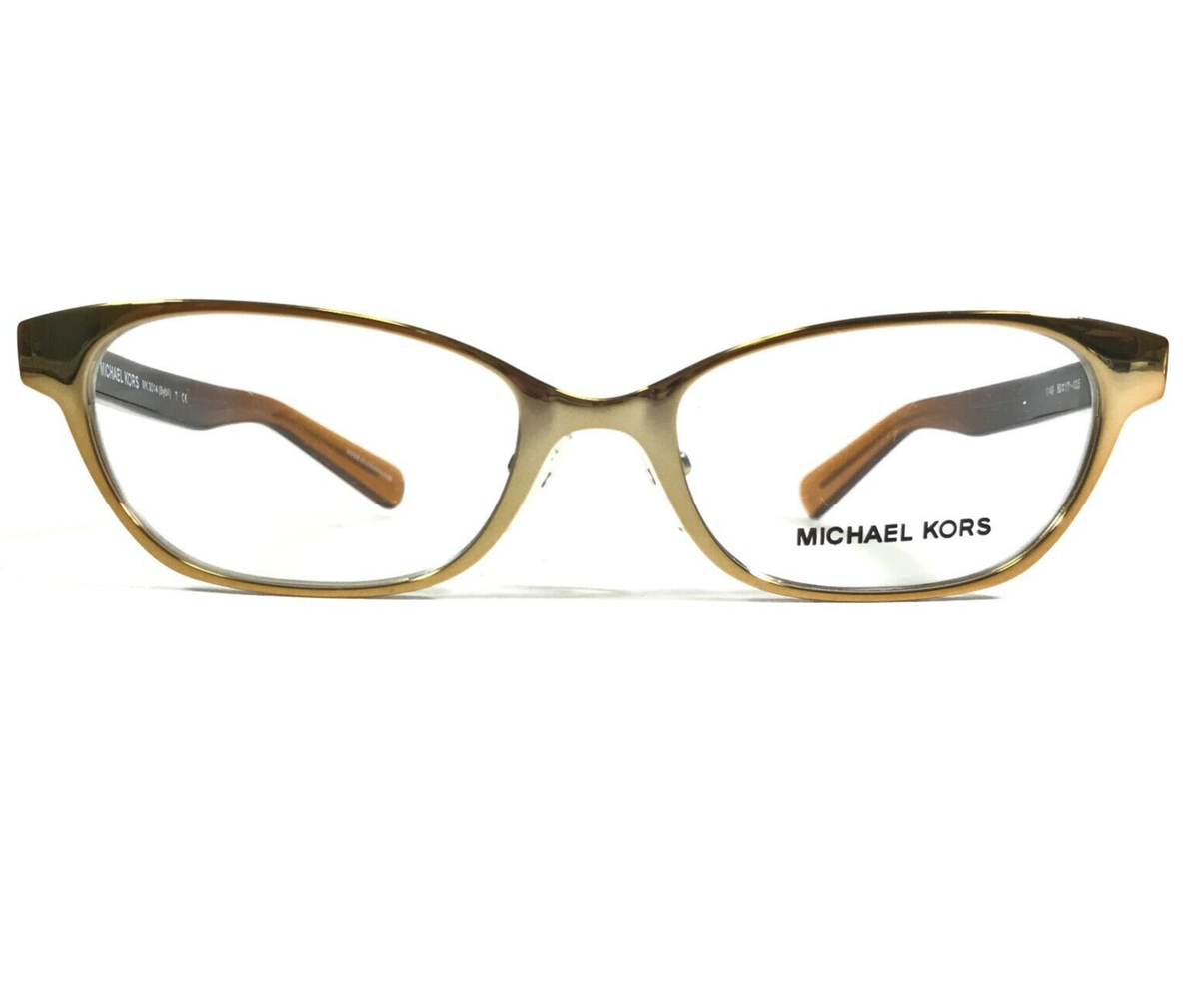 Michael Kors Eyeglasses Frames MK 3014 Sybil 1149 Brown Gold Cat