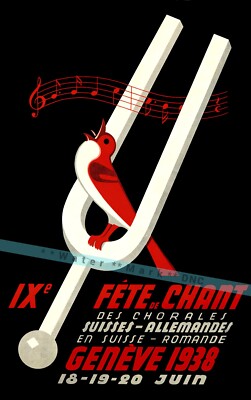 Poster Sport Meeting Canots Genève 1938 – Reproduction HQ 50x70cm