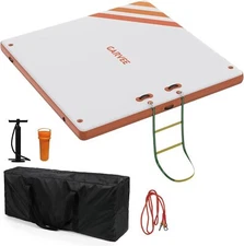 Inflatable Floating Dock for Lake Thick Lake Floats for Adults Air Dock Platform