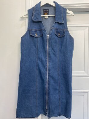 VTG ROUTE 66 MINI DENIM DRESS 90s BOMBSHELL FITTED SIZE 10 M/L | eBay