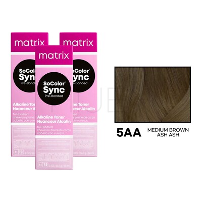 [3PACKS] MATRIX SoColor Sync Pre-Bonded Alkaline Toner (CHOOSE YOUR COLOR)