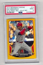 DIDI GREGORIUS 2013 BOWMAN CHROME GOLD REFRACTOR RC #35/50 PSA 9 MINT YANKEES