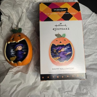 Hallmark 2013 Halloween Jack-O-Lantern 1st In Series Ornament Happy Witch First
