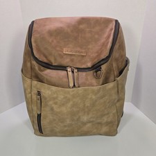 Petunia Pickle Bottom Tempo Large Backpack Diaper Bag In Brioche Cow Print