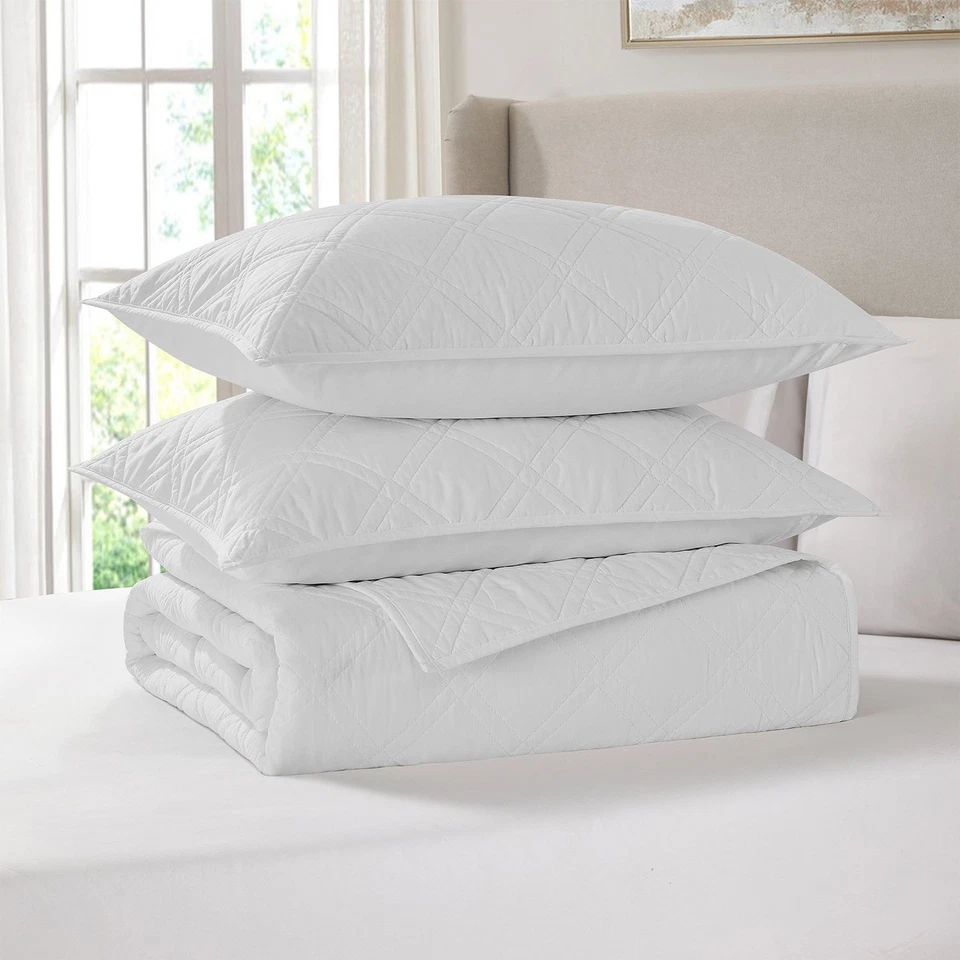 Member’s Mark 3-Piece Solid Diamond Quilt Set, Assorted Sizes - Image 4 of 4