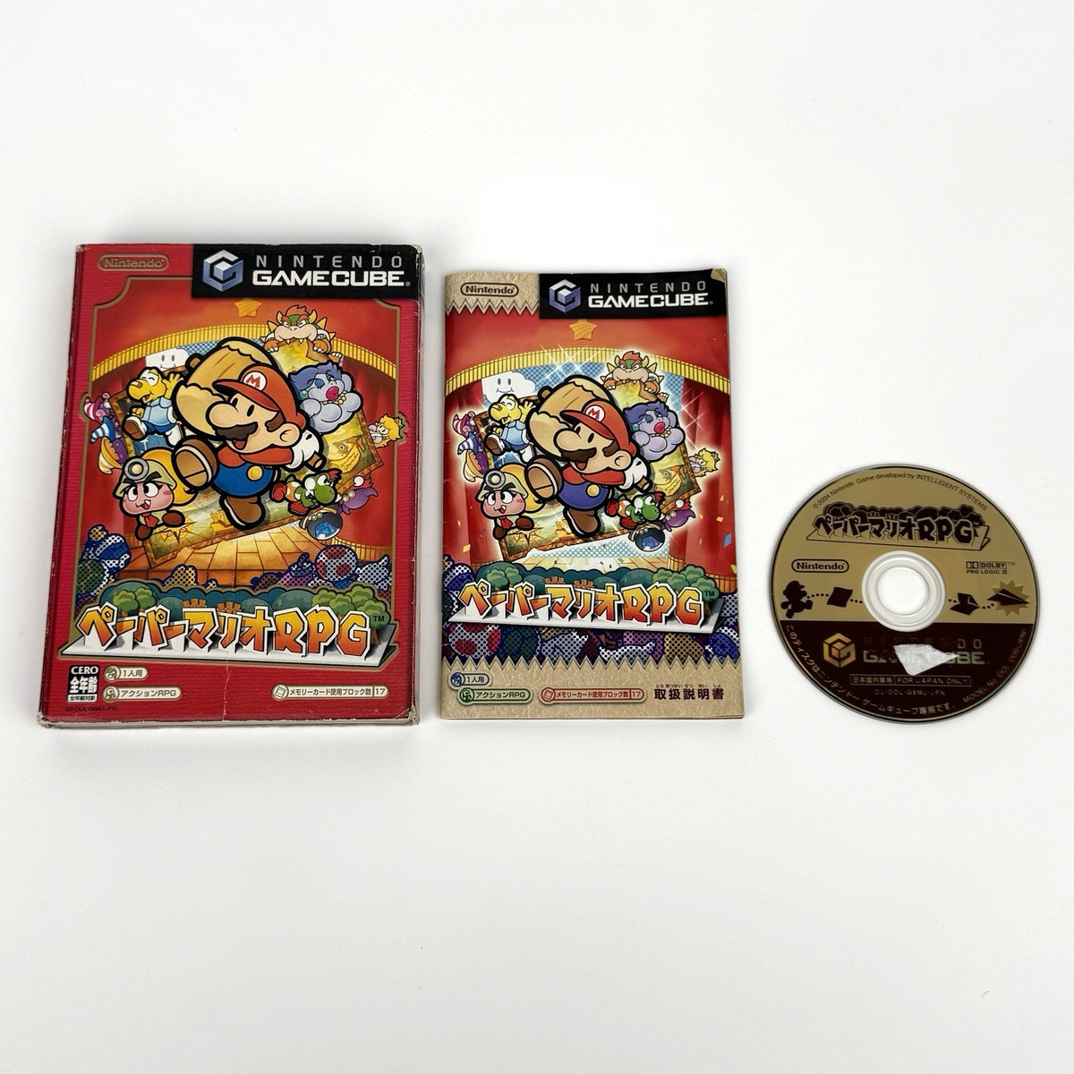 Paper Mario RPG Thousand Year Door Nintendo Gamecube Japanese