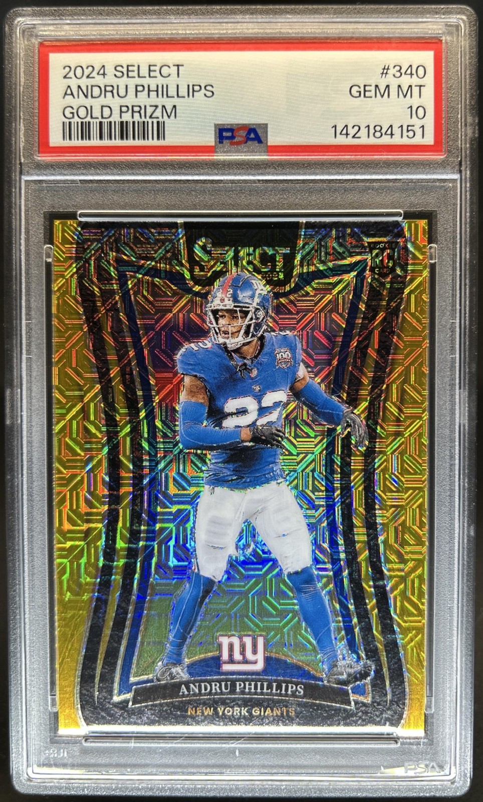 Andru Phillips Panini Select #340 Gold