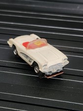 Vintage Aurora T-Jet Vibrator White Corvette Convertible Vibrator 1543 Red Lot
