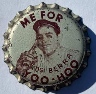 YOGI BERRA YOO HOO CHOCOLATE SODA BOTTLE CAP BATESBURG SC NY YANKEES UNUSED CORK